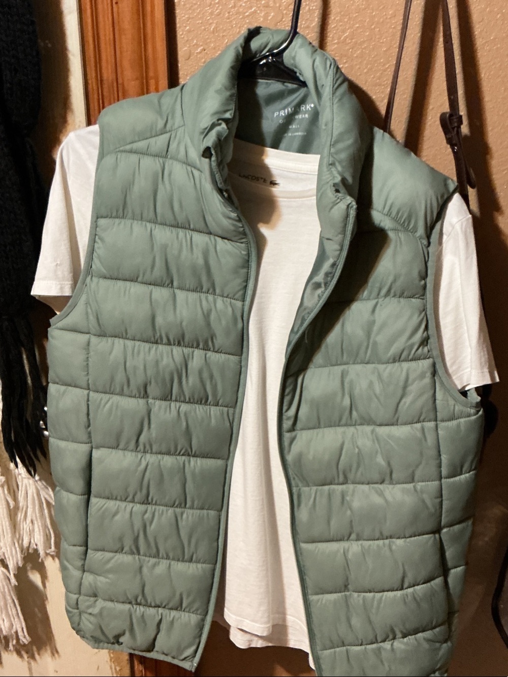 Primark Sage Green Quilted Puffer Vest